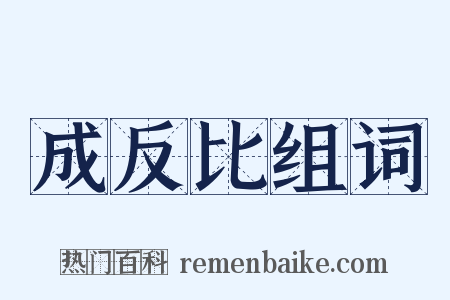 成反比组词是什么意思的图片